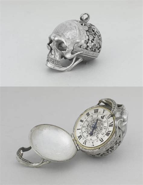 17th century silver skull watch replica|skull watch; watch.